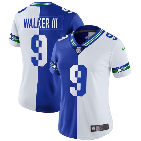 Women's Seahawks Throwback & Gold Jersey - All Stitched - Image 19