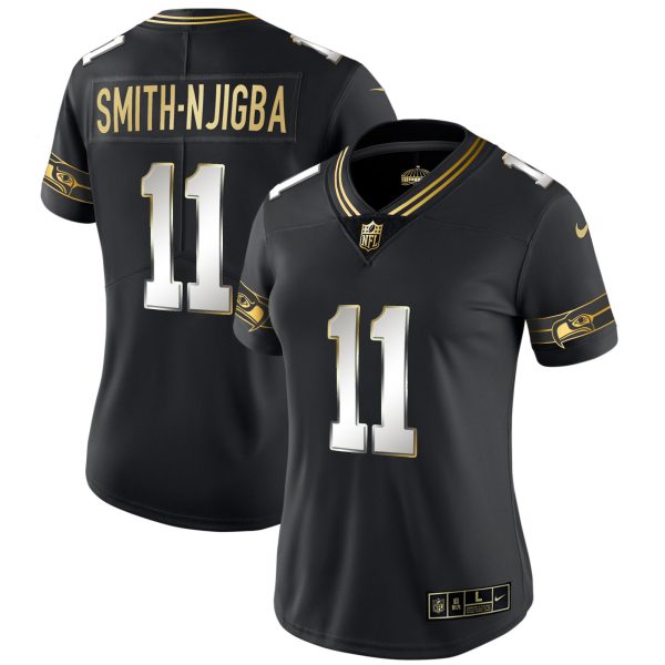 Women's Seahawks Throwback & Gold Jersey - All Stitched - Image 29
