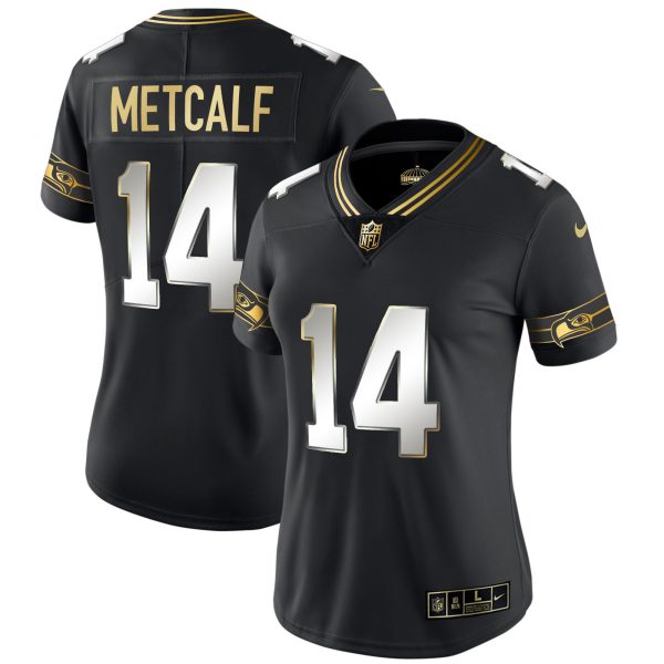 Women's Seahawks Throwback & Gold Jersey - All Stitched - Image 32