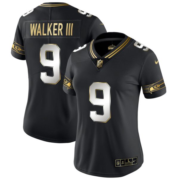 Women's Seahawks Throwback & Gold Jersey - All Stitched - Image 33