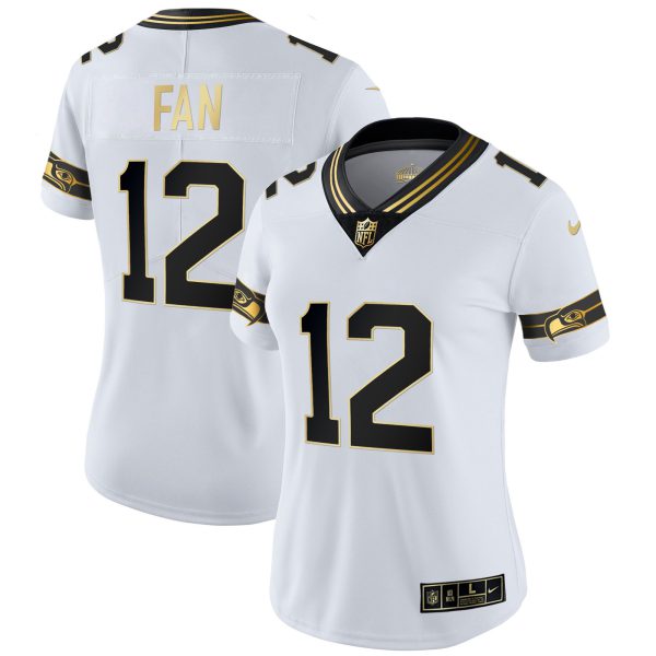 Women's Seahawks Throwback & Gold Jersey - All Stitched - Image 42