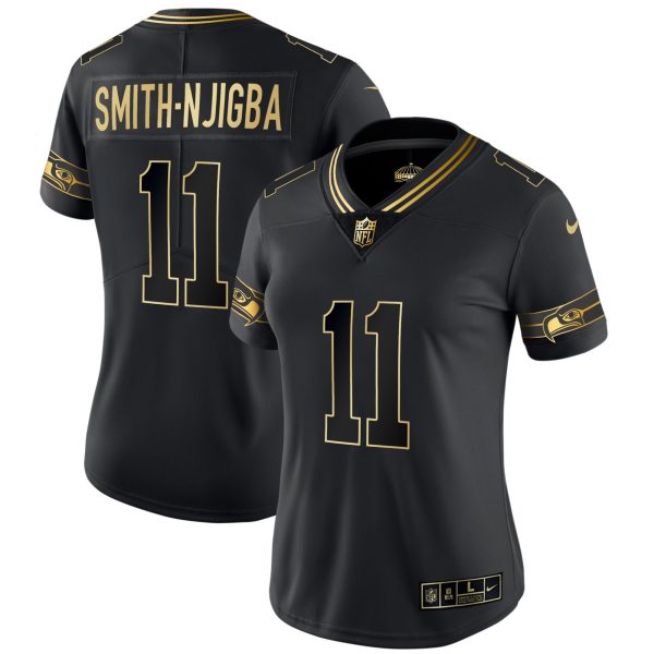 Women's Seahawks Throwback & Gold Jersey - All Stitched - Image 43