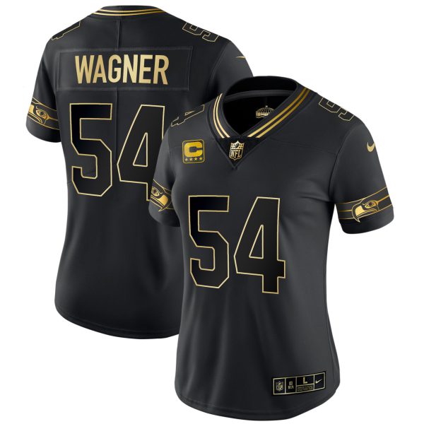 Women's Seahawks Throwback & Gold Jersey - All Stitched - Image 44