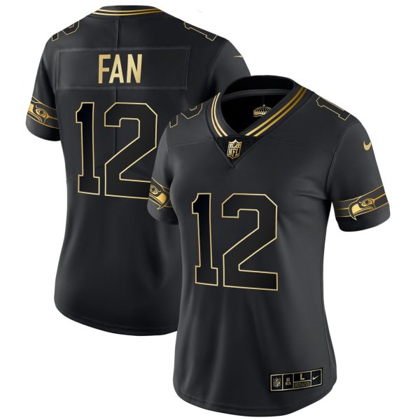 Women's Seahawks Throwback & Gold Jersey - All Stitched - Image 49