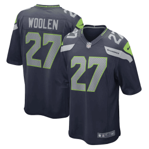 Tariq Woolen Seattle Seahawks Navy Jersey – All Stitched