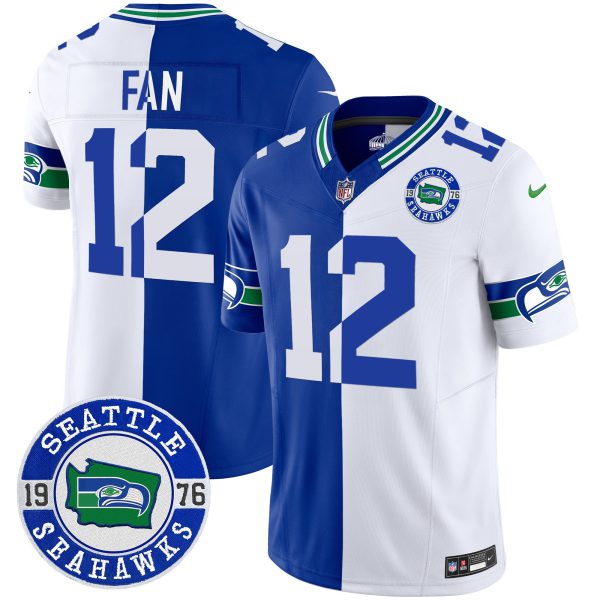 Men's Seahawks Throwback Est. 1976 Patch Vapor Limited Jersey - All Stitched - Image 44