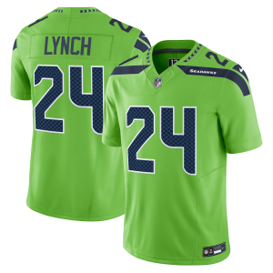 Marshawn Lynch #24 Seattle Seahawks Green Jersey - All Stitched