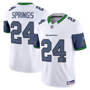 Shawn Springs #24 Seattle Seahawks Jersey – All Stitched