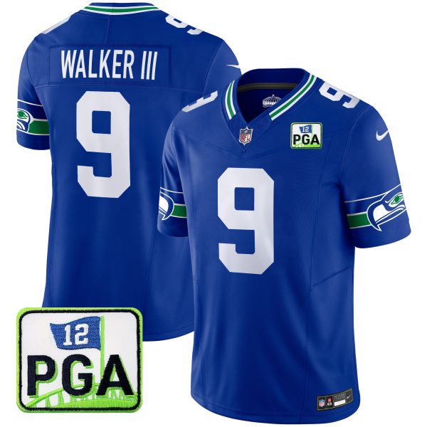 Men's Seahawks PGA Patch Vapor Limited Jersey - All Stitched - Image 19