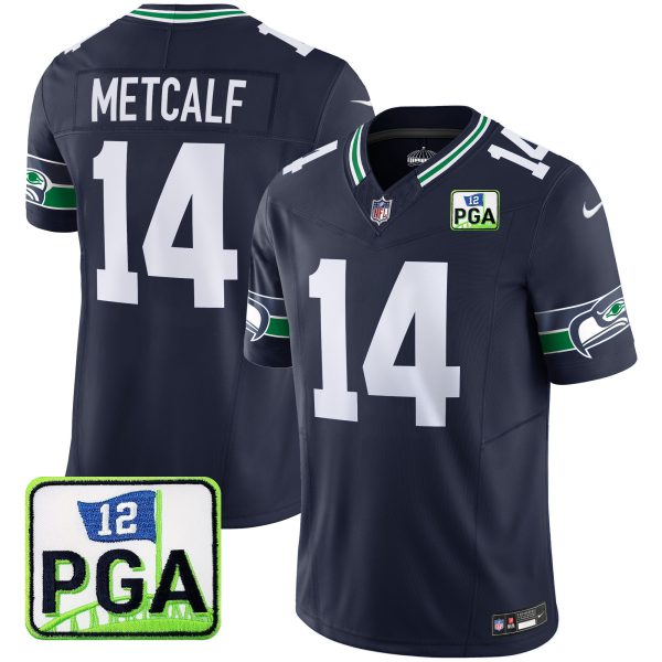 Men's Seahawks PGA Patch Vapor Limited Jersey - All Stitched - Image 32