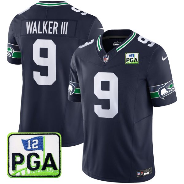 Men's Seahawks PGA Patch Vapor Limited Jersey - All Stitched - Image 33