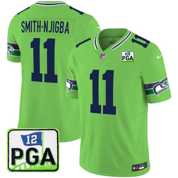 Men's Seahawks PGA Patch Vapor Limited Jersey - All Stitched - Image 36