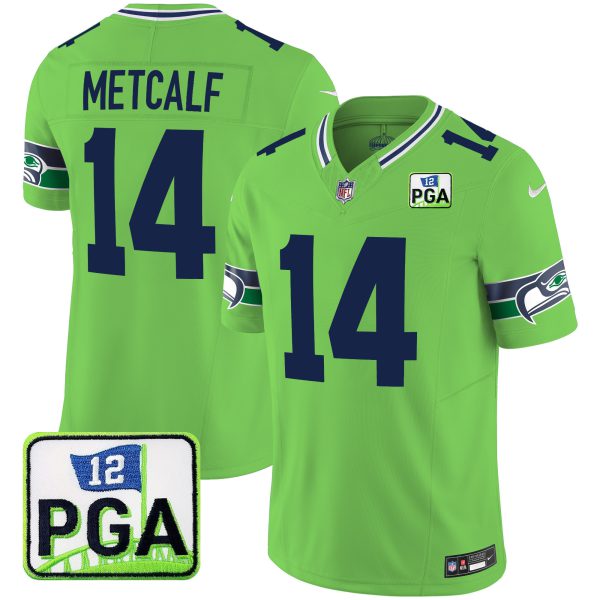 Men's Seahawks PGA Patch Vapor Limited Jersey - All Stitched - Image 39