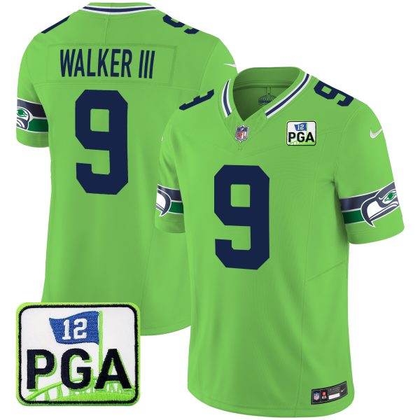 Men's Seahawks PGA Patch Vapor Limited Jersey - All Stitched - Image 40