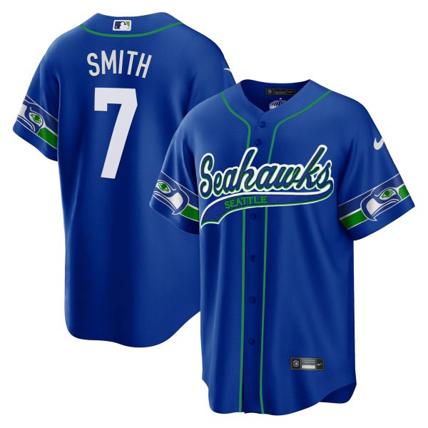 Men's Seahawks Throwback & Gold Cool Base Jersey - All Stitched - Image 3