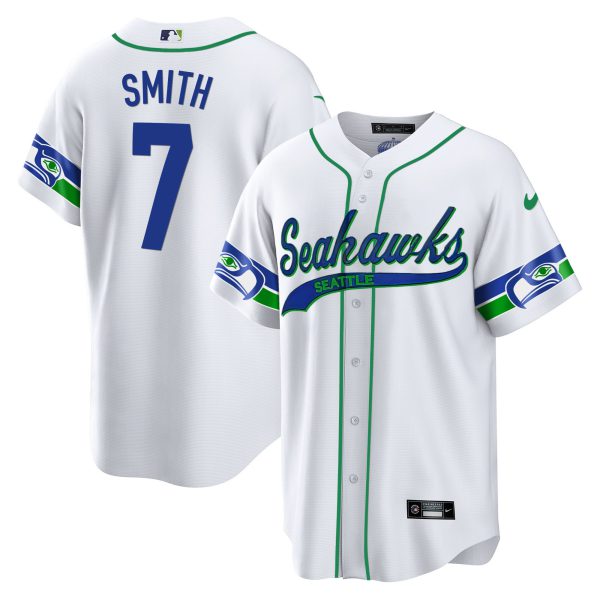 Men's Seahawks Throwback & Gold Cool Base Jersey - All Stitched - Image 11
