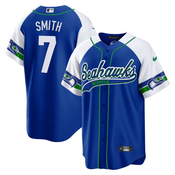 Men's Seahawks Throwback & Gold Cool Base Jersey - All Stitched - Image 43