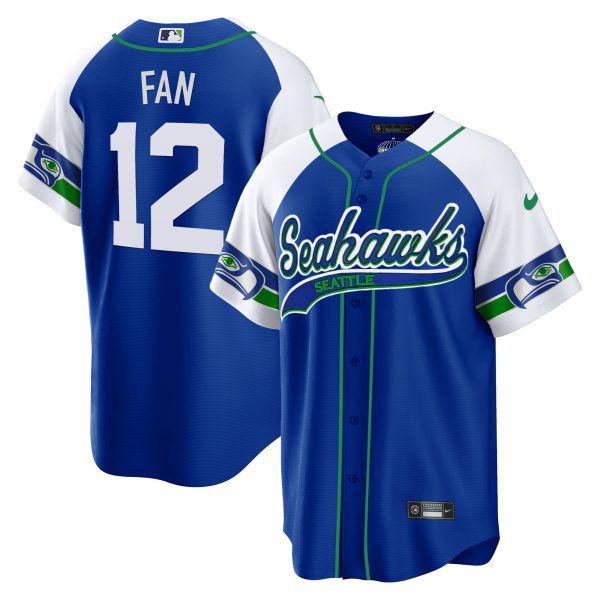 Men's Seahawks Throwback & Gold Cool Base Jersey - All Stitched - Image 47