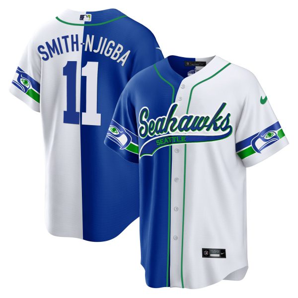 Men's Seahawks Throwback & Gold Cool Base Jersey - All Stitched - Image 49