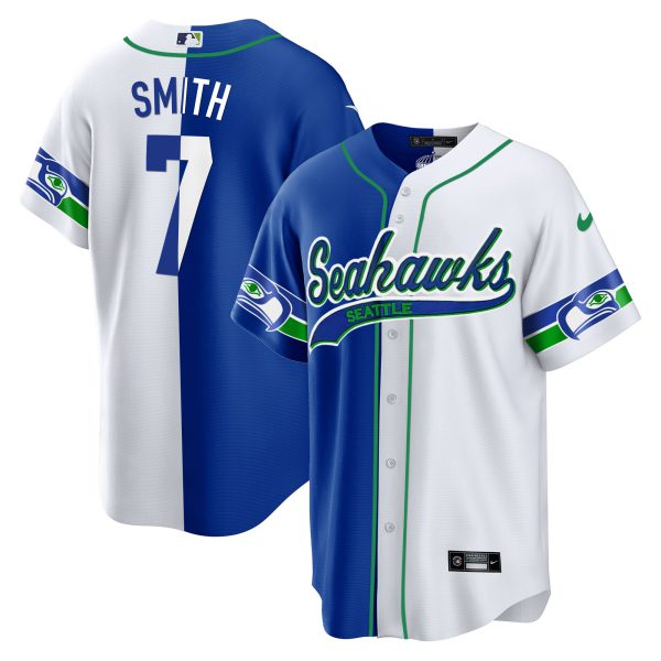 Men's Seahawks Throwback & Gold Cool Base Jersey - All Stitched - Image 51