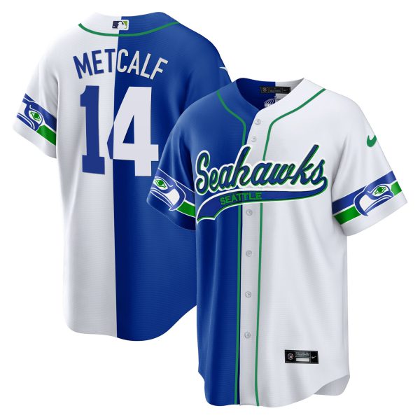 Men's Seahawks Throwback & Gold Cool Base Jersey - All Stitched - Image 52