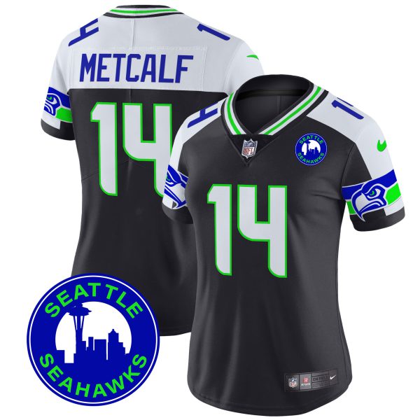 Women's Seahawks 2024 Seattle City Patch Vapor Limited Jersey - All Stitched - Image 4