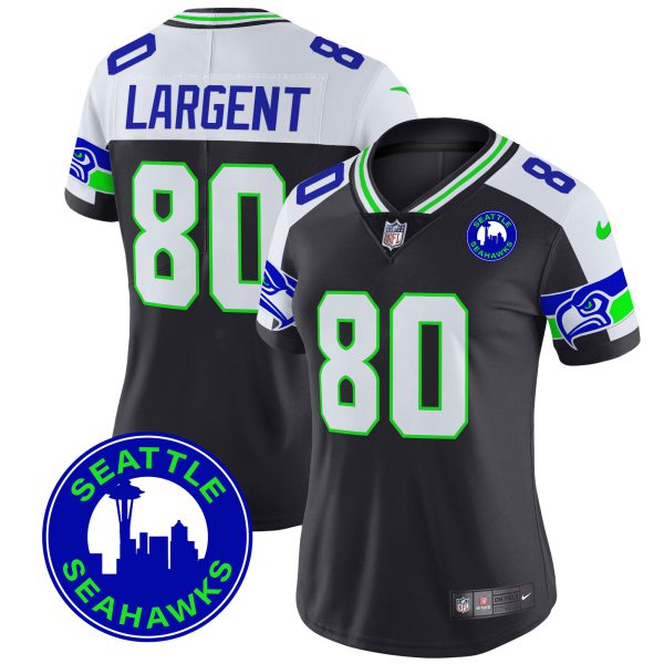 Women's Seahawks 2024 Seattle City Patch Vapor Limited Jersey - All Stitched - Image 6