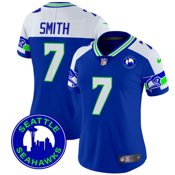 Women's Seahawks 2024 Seattle City Patch Vapor Limited Jersey - All Stitched - Image 10