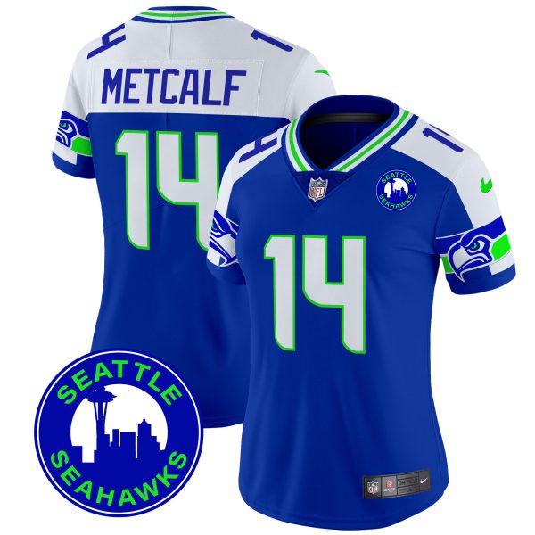 Women's Seahawks 2024 Seattle City Patch Vapor Limited Jersey - All Stitched - Image 11