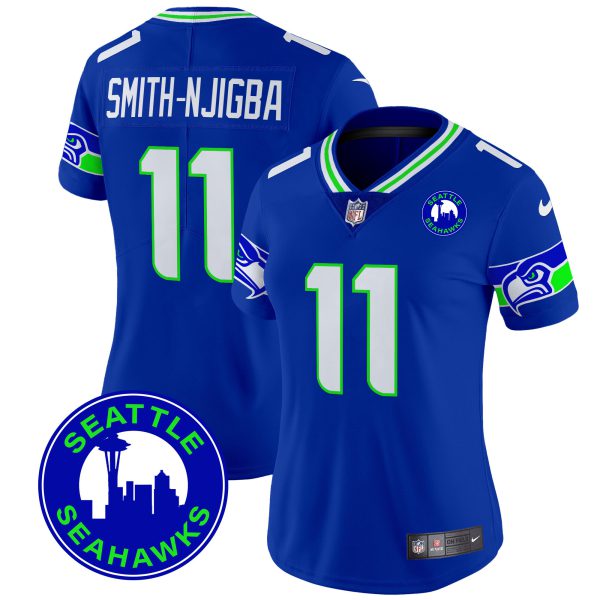 Women's Seahawks 2024 Seattle City Patch Vapor Limited Jersey - All Stitched - Image 15