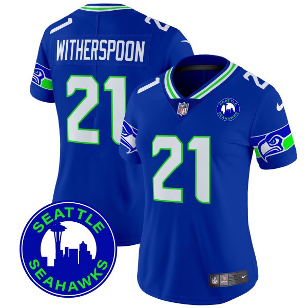 Women's Seahawks 2024 Seattle City Patch Vapor Limited Jersey - All Stitched - Image 16