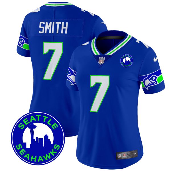 Women's Seahawks 2024 Seattle City Patch Vapor Limited Jersey - All Stitched - Image 17