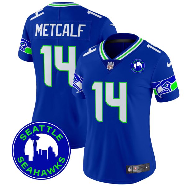 Women's Seahawks 2024 Seattle City Patch Vapor Limited Jersey - All Stitched - Image 18