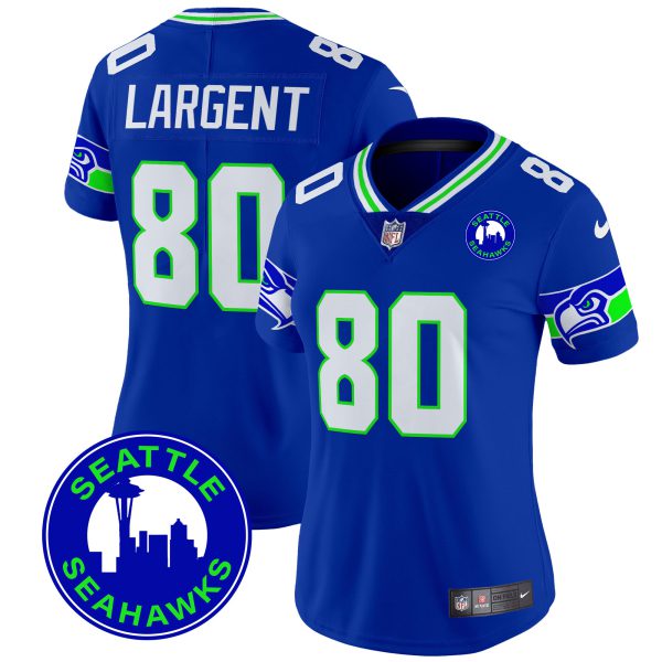 Women's Seahawks 2024 Seattle City Patch Vapor Limited Jersey - All Stitched - Image 20