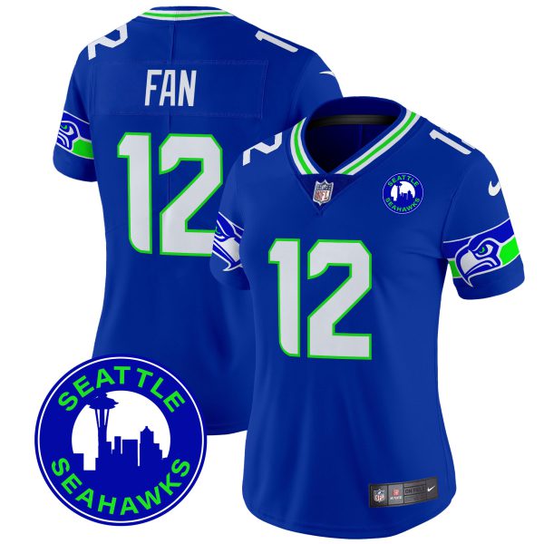 Women's Seahawks 2024 Seattle City Patch Vapor Limited Jersey - All Stitched - Image 21