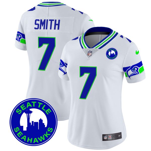 Women's Seahawks 2024 Seattle City Patch Vapor Limited Jersey - All Stitched - Image 24