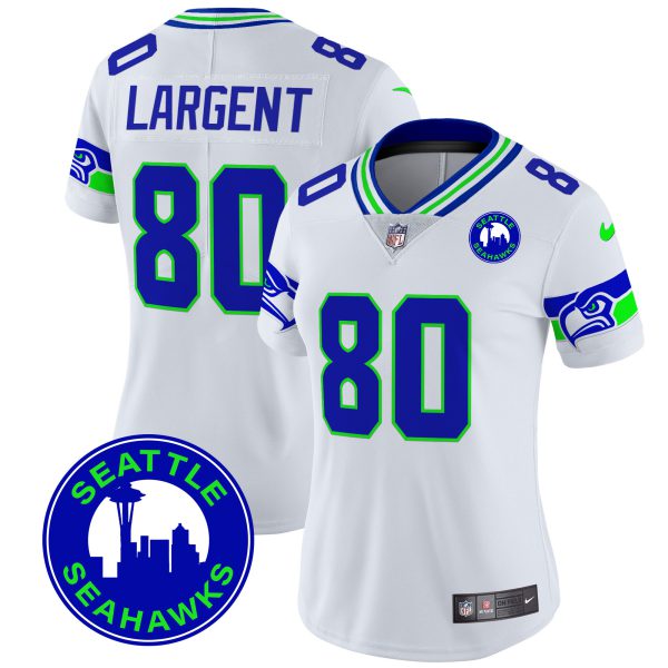 Women's Seahawks 2024 Seattle City Patch Vapor Limited Jersey - All Stitched - Image 27