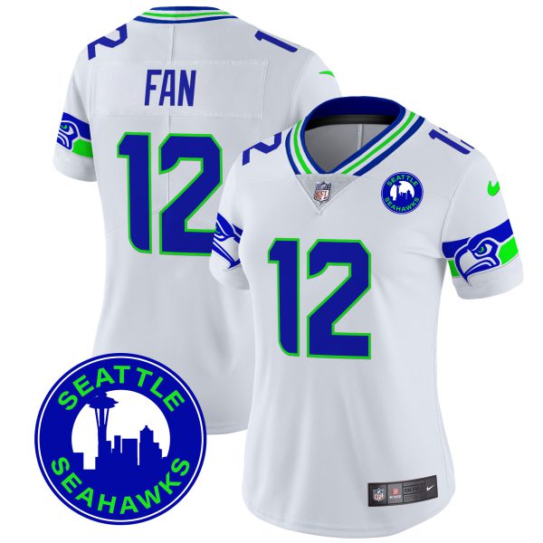 Women's Seahawks 2024 Seattle City Patch Vapor Limited Jersey - All Stitched - Image 28