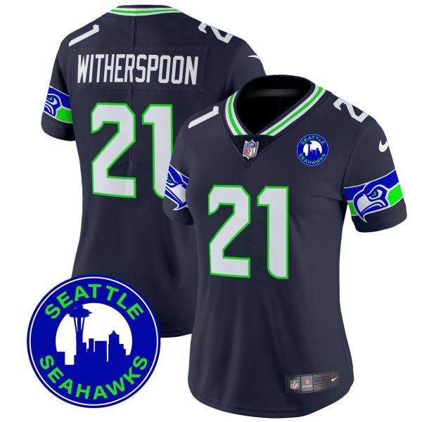 Women's Seahawks 2024 Seattle City Patch Vapor Limited Jersey - All Stitched - Image 30