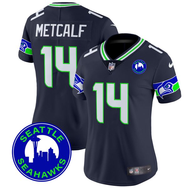 Women's Seahawks 2024 Seattle City Patch Vapor Limited Jersey - All Stitched - Image 32
