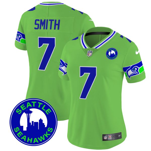 Women's Seahawks 2024 Seattle City Patch Vapor Limited Jersey - All Stitched - Image 38
