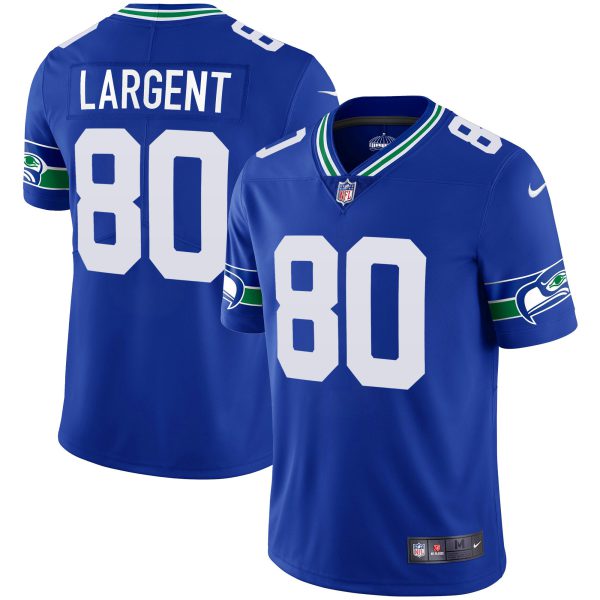 Men's Seahawks Throwback & Gold Jersey V2 - All Stitched - Image 20