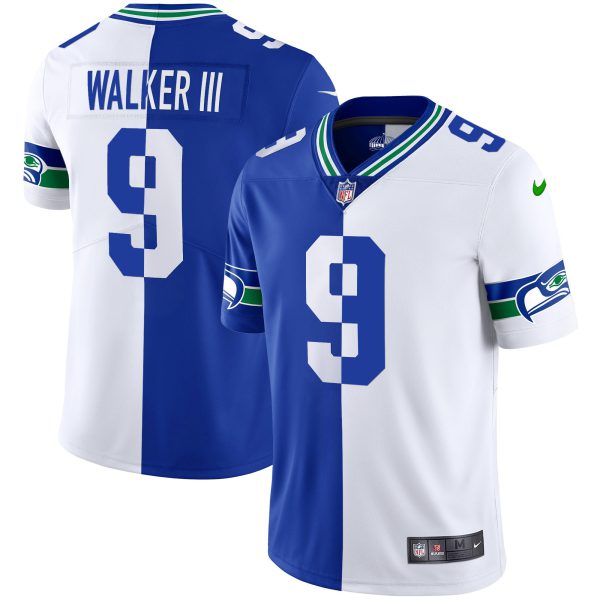 Men's Seahawks Throwback & Gold Jersey V2 - All Stitched - Image 33