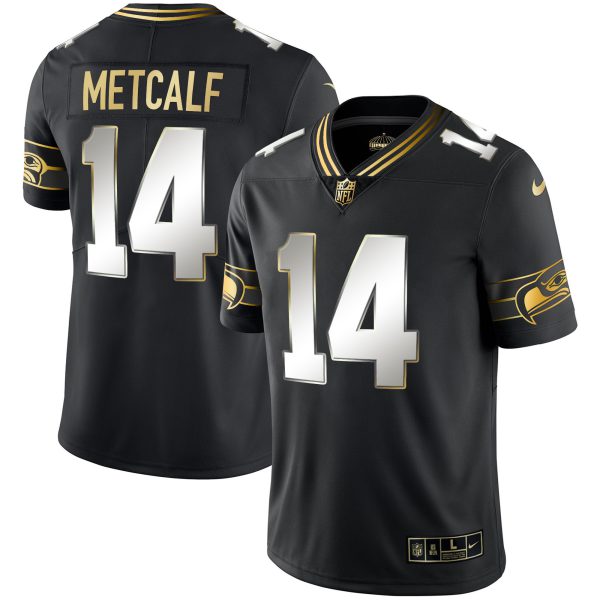 Men's Seahawks Throwback & Gold Jersey V2 - All Stitched - Image 39