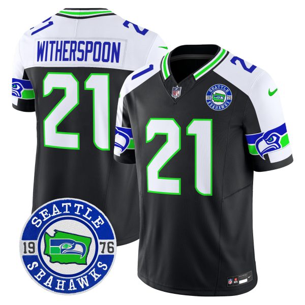 Men's Seahawks 2024 Seattle Est. 1976 Patch Vapor Limited Jersey - All Stitched - Image 3