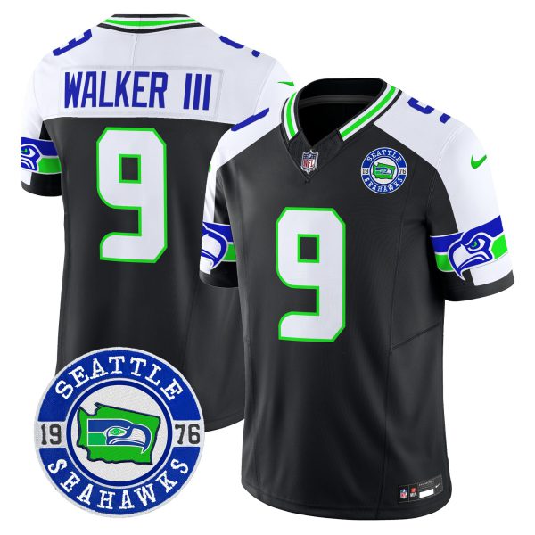 Men's Seahawks 2024 Seattle Est. 1976 Patch Vapor Limited Jersey - All Stitched - Image 6