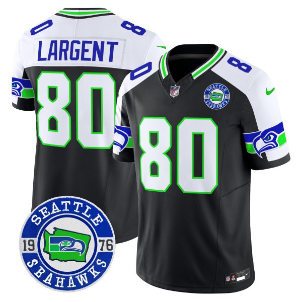 Men's Seahawks 2024 Seattle Est. 1976 Patch Vapor Limited Jersey - All Stitched - Image 7