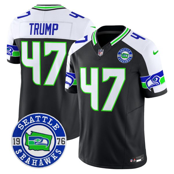 Men's Seahawks 2024 Seattle Est. 1976 Patch Vapor Limited Jersey - All Stitched - Image 8