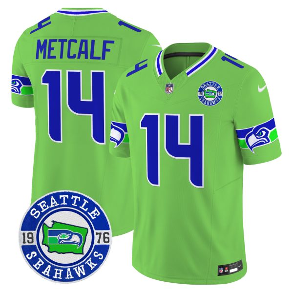 Men's Seahawks 2024 Seattle Est. 1976 Patch Vapor Limited Jersey - All Stitched - Image 14