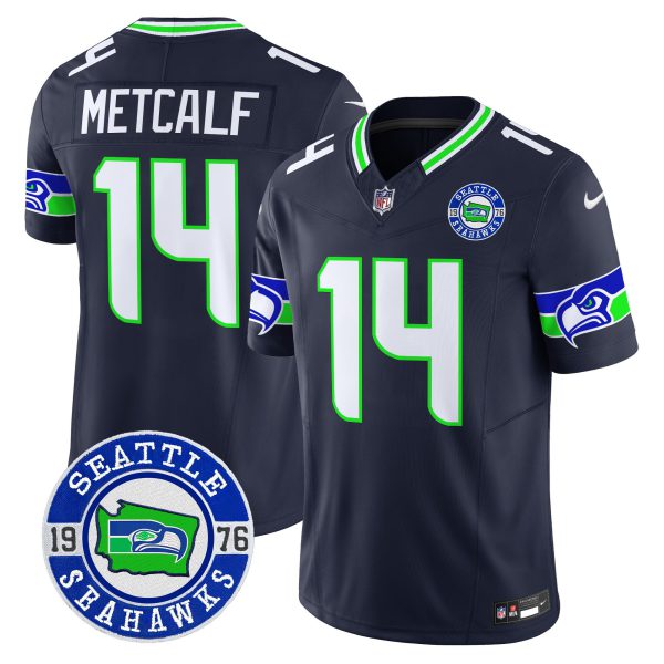Men's Seahawks 2024 Seattle Est. 1976 Patch Vapor Limited Jersey - All Stitched - Image 23